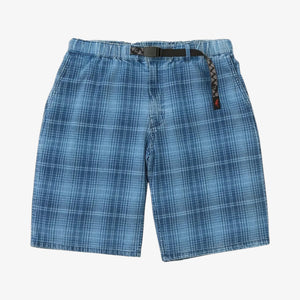 Gramicci O.G. Denim Lagoon Shorts - Indigo Checkered Plaid