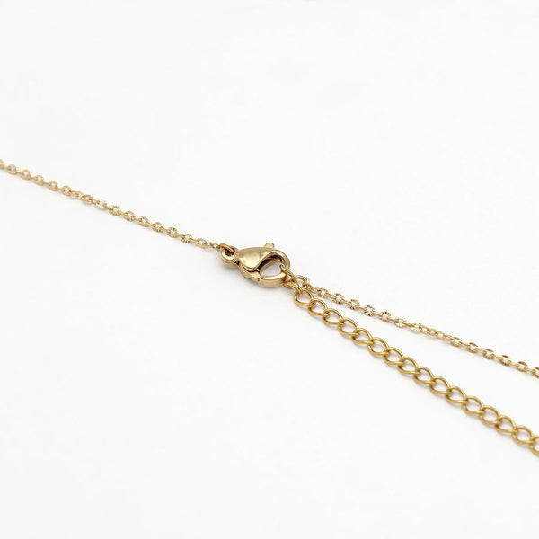Pineapple Island Cowrie Shell Chain Necklace