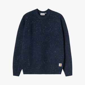 Carhartt Anglistic Sweater - Speckled Jupiter