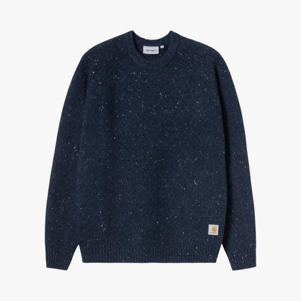 Carhartt Anglistic Sweater - Speckled Jupiter