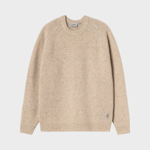 Carhartt Anglistic Sweater - Speckled Fleur de Sel