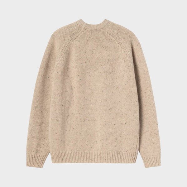 Carhartt Anglistic Sweater - Speckled Fleur de Sel