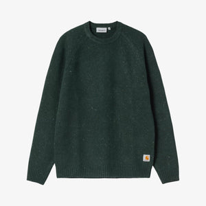 Carhartt Anglistic Sweater - Speckled Dark Scarab