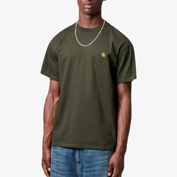 Carhartt Short Sleeve Chase T-Shirt - Olive / Gold