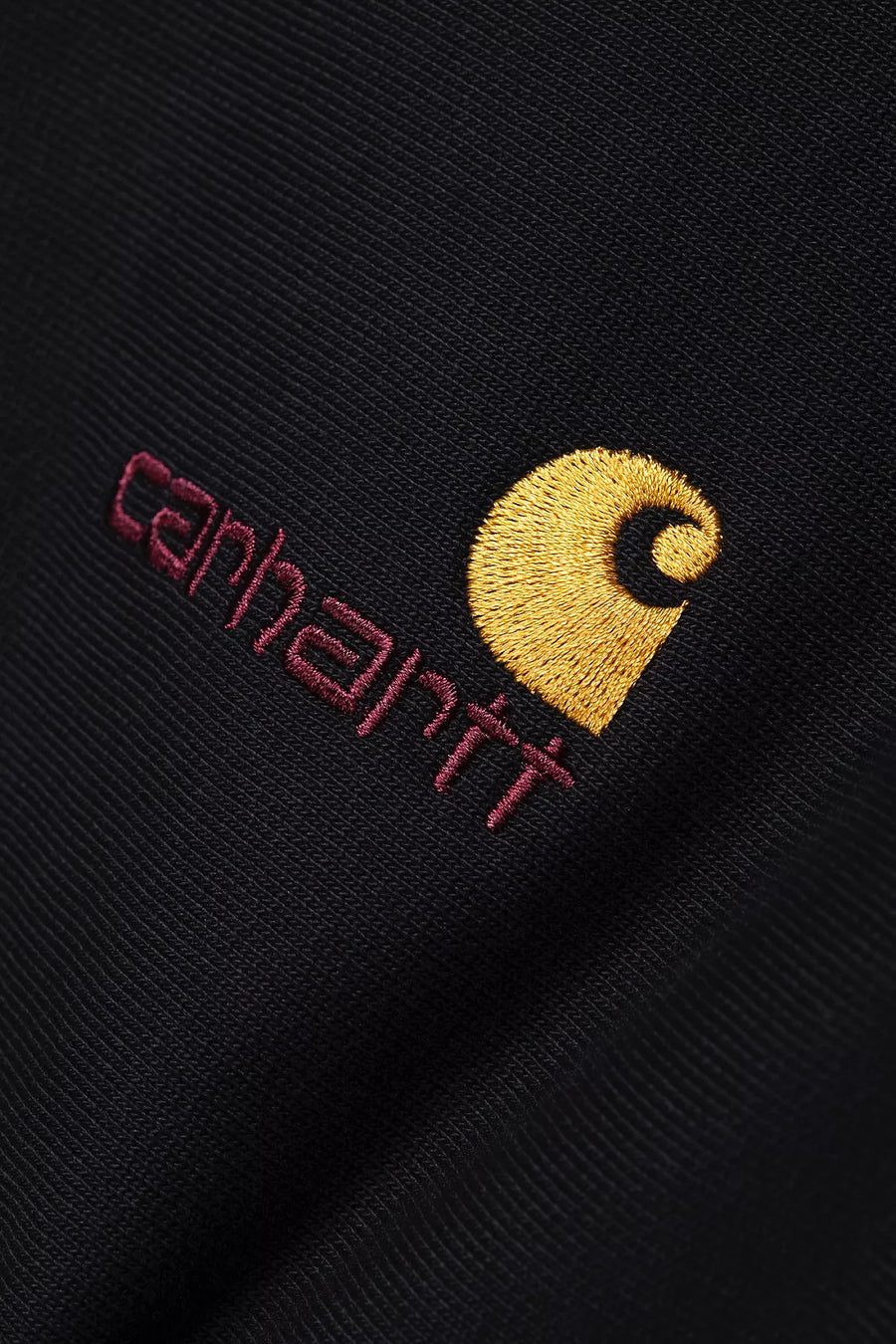 Carhartt Half Zip American Script Sweatshirt - Black