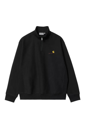 Carhartt Half Zip American Script Sweatshirt - Black