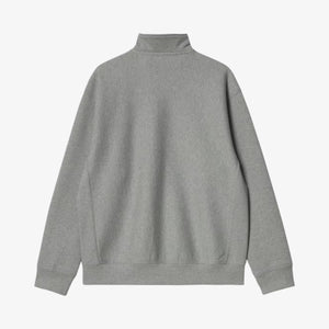Carhartt Half Zip American Script Sweatshirt - Heather Grey