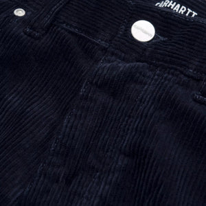 Carhartt Newel Pant 'Coventry' Corduroy - Dark Navy, rinsed