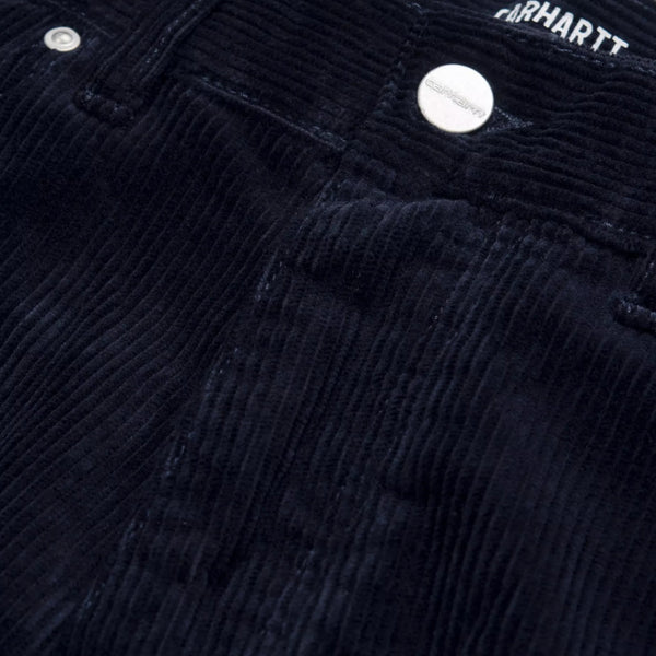Carhartt Newel Pant 'Coventry' Corduroy - Dark Navy, rinsed