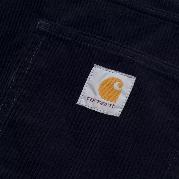 Carhartt Newel Pant 'Coventry' Corduroy - Dark Navy, rinsed