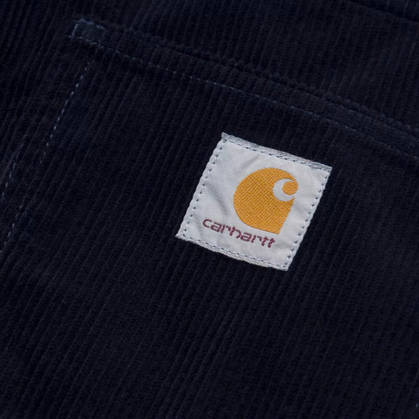 Carhartt Newel Pant 'Coventry' Corduroy - Dark Navy, rinsed