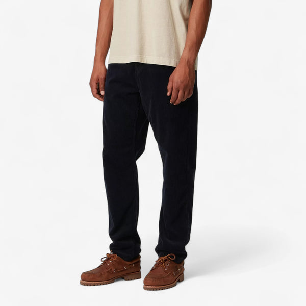 Carhartt Newel Pant 'Coventry' Corduroy - Dark Navy, rinsed
