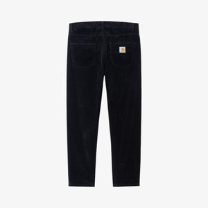 Carhartt Newel Pant 'Coventry' Corduroy - Dark Navy, rinsed