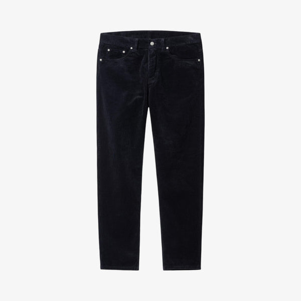 Carhartt Newel Pant 'Coventry' Corduroy - Dark Navy, rinsed
