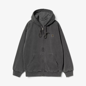 Carhartt Hooded Vista Jacket - Black, Garment Dyed