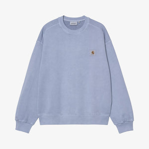 Carhartt Nelson Sweatshirt - Gentle Blue : Garment Dyed