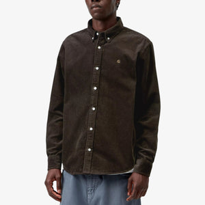 Carhartt Long Sleeve Maddison Cord Shirt - Tobacco