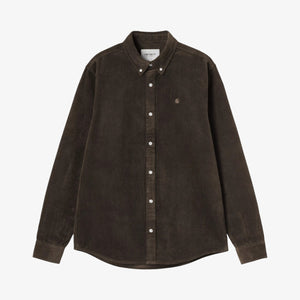 Carhartt Long Sleeve Maddison Cord Shirt - Tobacco