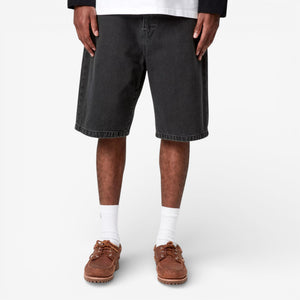 Carhartt Landon Short - Black, Stone Washed