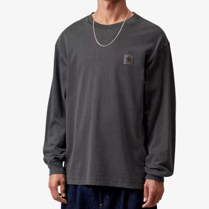 Carhartt long Sleeve Vista T-Shirt - Black Garment Dyed