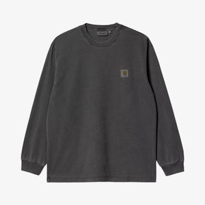 Carhartt long Sleeve Vista T-Shirt - Black Garment Dyed
