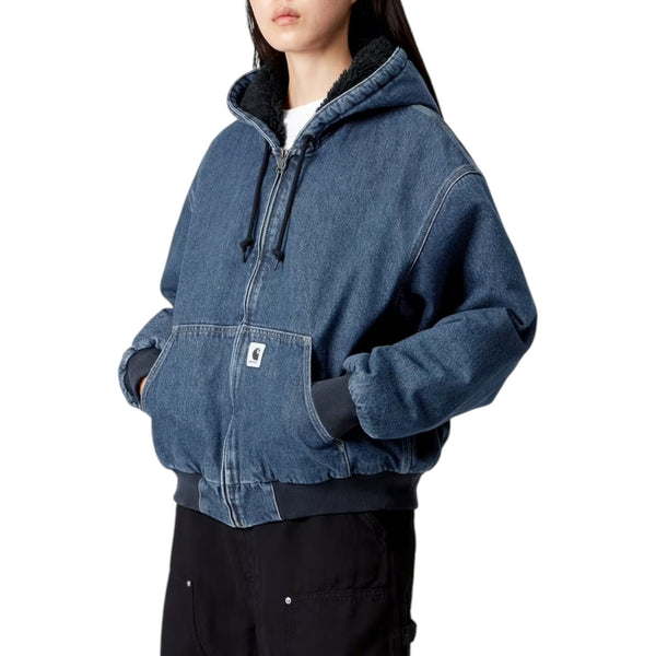 Carhartt Women's OG Active Winter Jacket - Denim Blue, stone washed