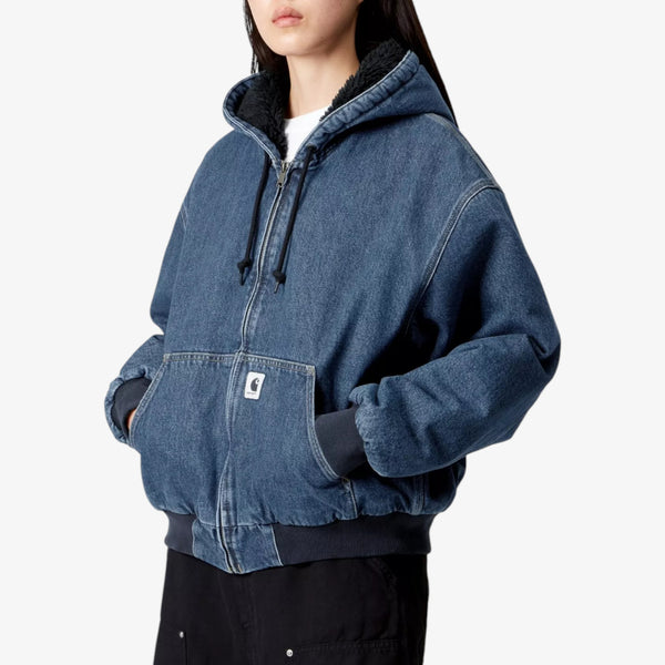 Carhartt Women's OG Active Winter Jacket - Denim Blue, stone washed