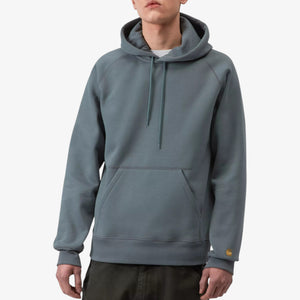 Carhartt Hooded Chase Jacket - Cosy Blue / Gold