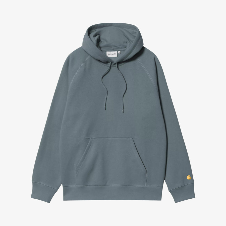 Carhartt Hooded Chase Jacket - Cosy Blue / Gold