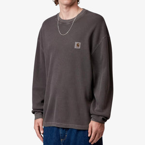 Carhartt Long Sleeve Vista Waffle T-Shirt Cotton Waffle - Black