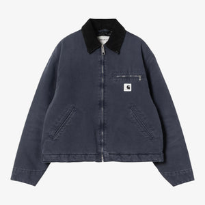 Carhartt Women's OG Detroit Jacket  - Dark Navy / Black, stone canvas
