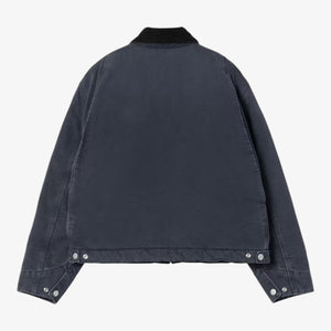 Carhartt Women's OG Detroit Jacket  - Dark Navy / Black, stone canvas