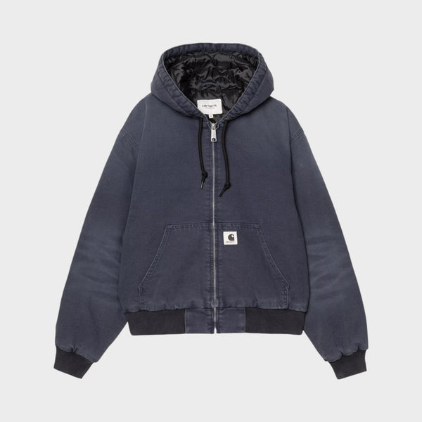 Carhartt Women's OG Active Jacket - Dark Navy, stone canvas