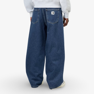 Carhartt Women's Brandon Pant 'Smith Cotton' - Blue, Stone Washed