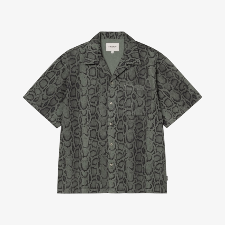 Carhartt WIP Short Sleeve Snake Camo Shirt - Snake Camo, Leaf
