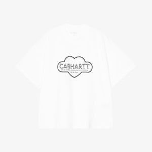Carhartt Women's Short Sleeve Cloud Heart T-Shirt - Organic White
