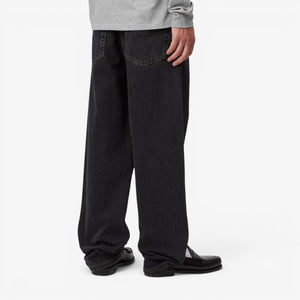 Carhartt Aaron Pant 'Camano' Denim - Black, Stone Washed