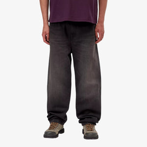 Carhartt Aaron Pant 'Camano' Denim - Black, Tabacco used wash