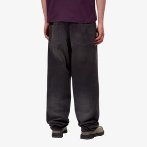 Carhartt Aaron Pant 'Camano' Denim - Black, Tabacco used wash