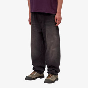 Carhartt Aaron Pant 'Camano' Denim - Black, Tabacco used wash