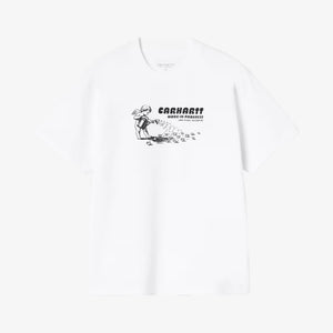 Carhartt Women's Bumper Sticker T-Shirt - White