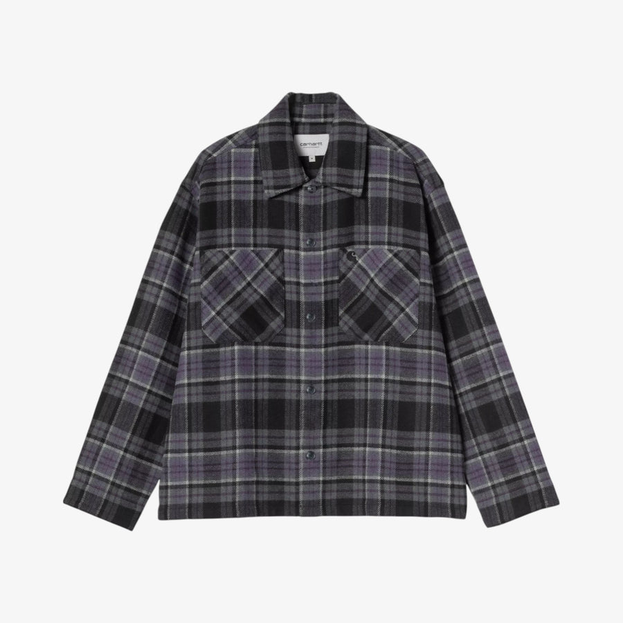 Carhartt WIP Long Sleeve Parson shirt - Parson check, Shady Purple