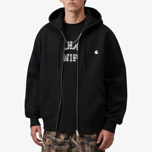 Carhartt Hooded Mack Sweat Jacket - Black / Wax