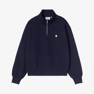 Carhartt Women's Casey High Neck Sweatshirt - Dark Navy / Silver