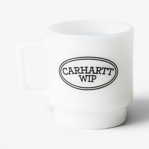 Carhartt Hugging Cats Glass Mug - white