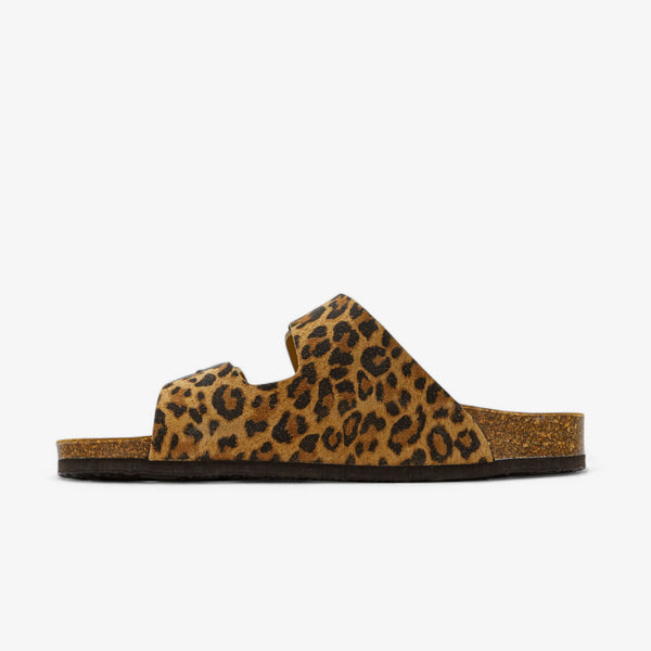 PLAKTON BETA WOMENS SANDAL - LEOPARD PRINT AFELPADO