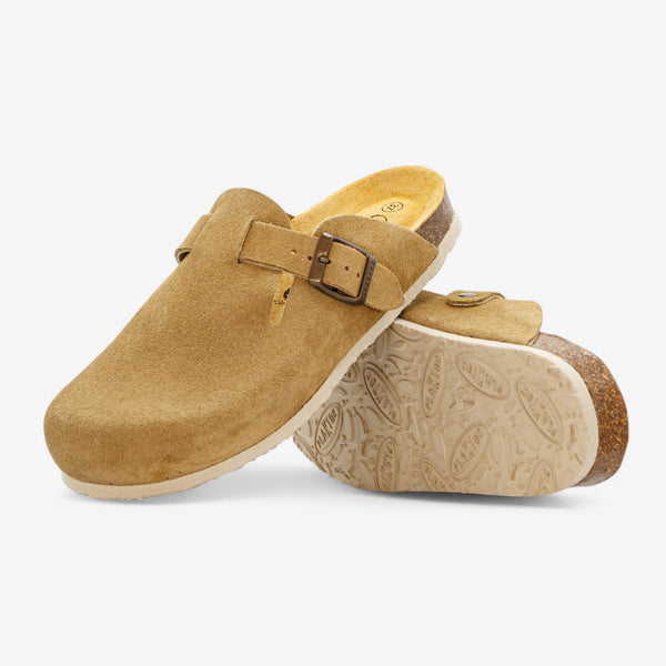 PLAKTON BLOGG WOMENS CLOG - TAN AFELPADO