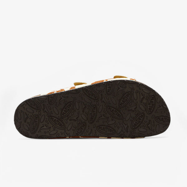 Plakton Beta Women's Sandals - Cow Print Cuero