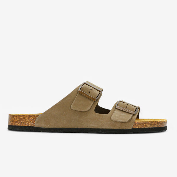 PLAKTON BARNA MEN'S SANDAL - KAKI NOBUCK