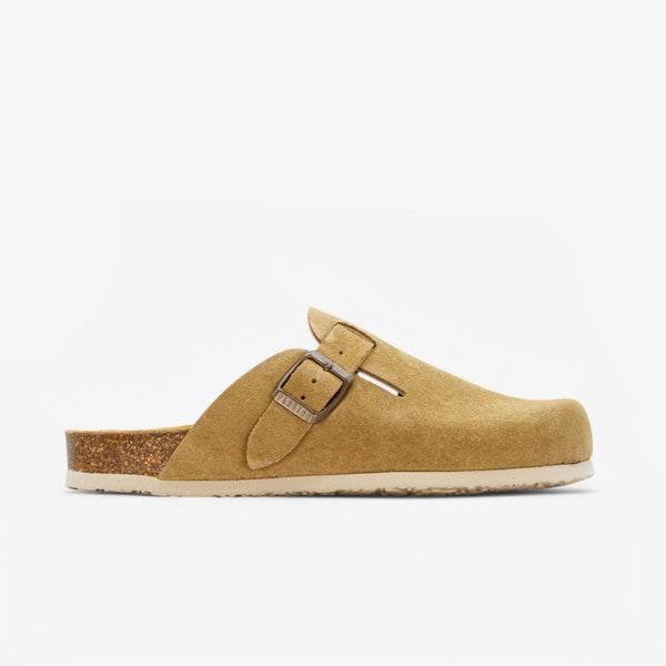 PLAKTON BLOGG WOMENS CLOG - TAN AFELPADO